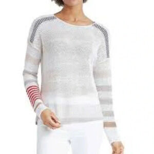 Nic + Zoe Cannon Linen & Cotton Blend Lightweight Sweater - Size Medium